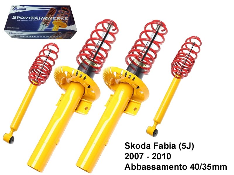 Kit Assetto Sportivo Fisso Tatechnix Skoda Fabia (5J) da 2007 a 04.2010