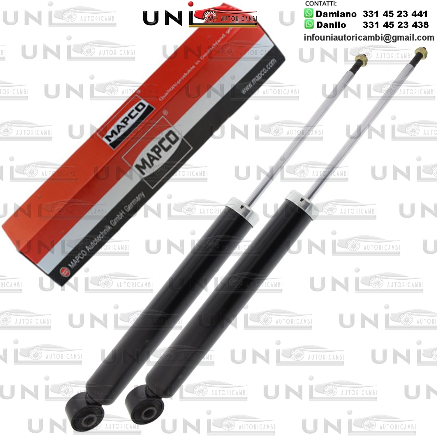 2 ​Ammortizzatori Posteriori Rinforzati a Gas AUDI / SKODA / SEAT / VW