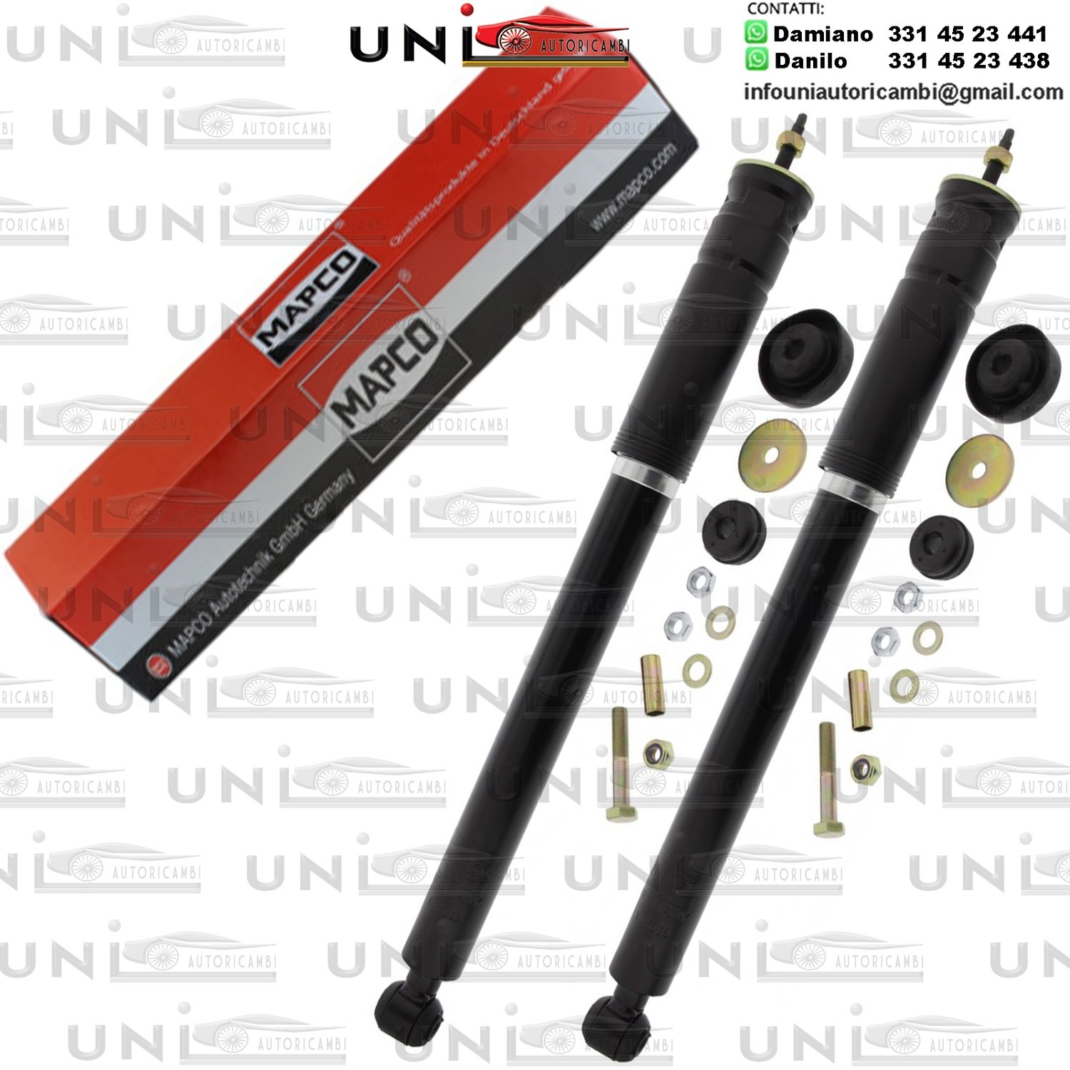 2 Ammortizzatori Anteriori Rinforzati a Gas Mercedes-Benz Classe C