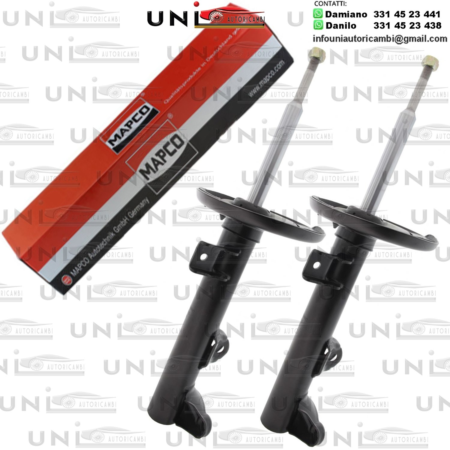 ​2 Ammortizzatori Anteriori Rinforzati a Gas Mercedes-Benz Classe C