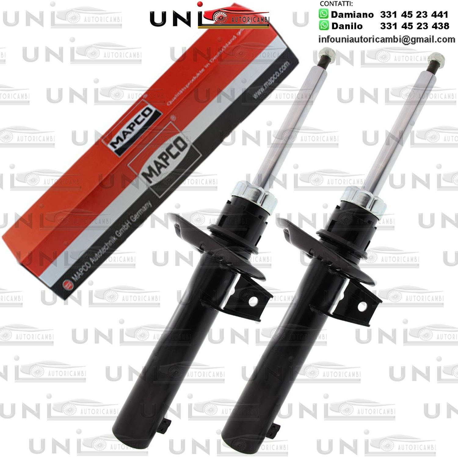 2 Ammortizzatori Anteriori Rinforzati a Gas Skoda Yeti + VW Tiguan