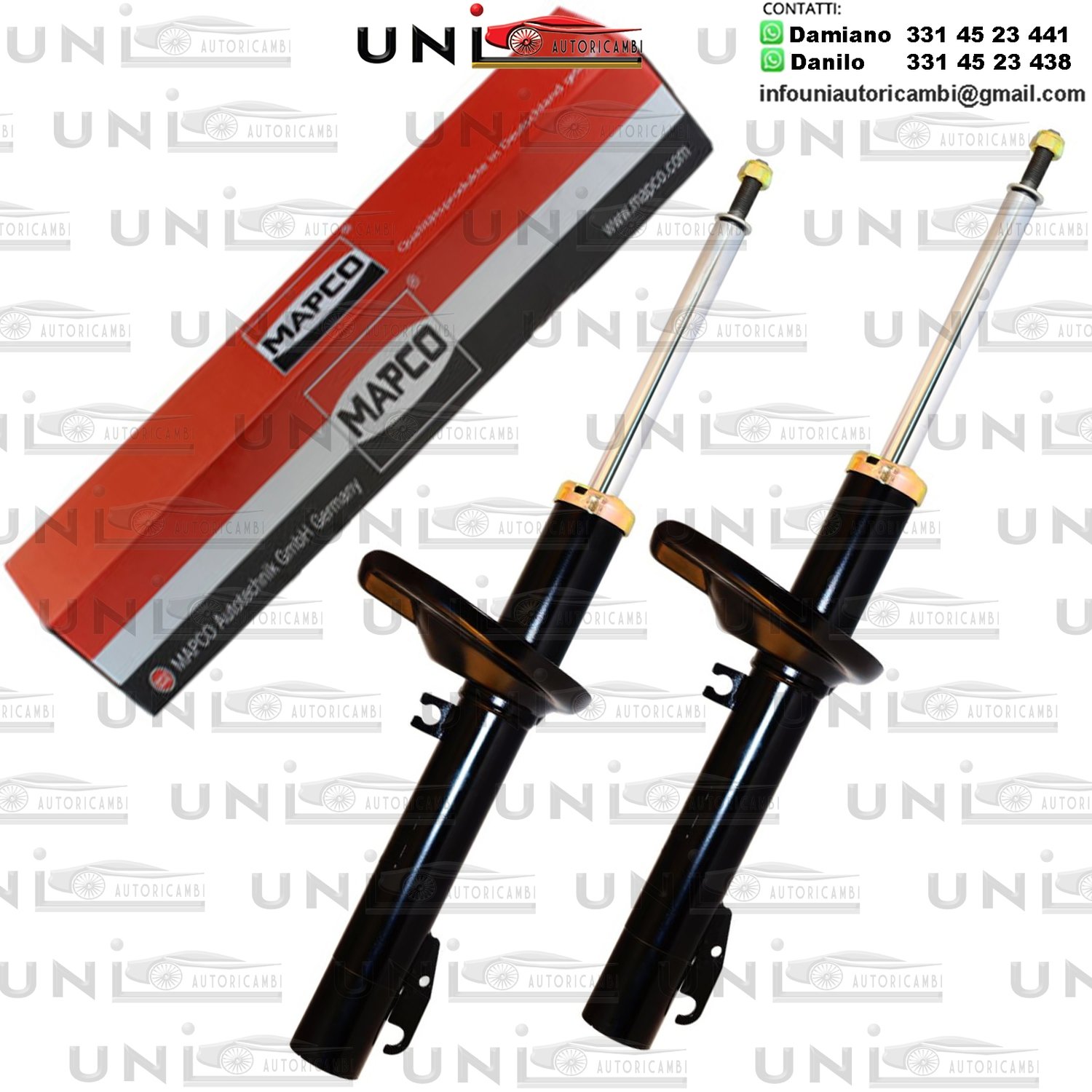 2 ​Ammortizzatori Anteriori Rinforzati a Gas Skoda Favorit​