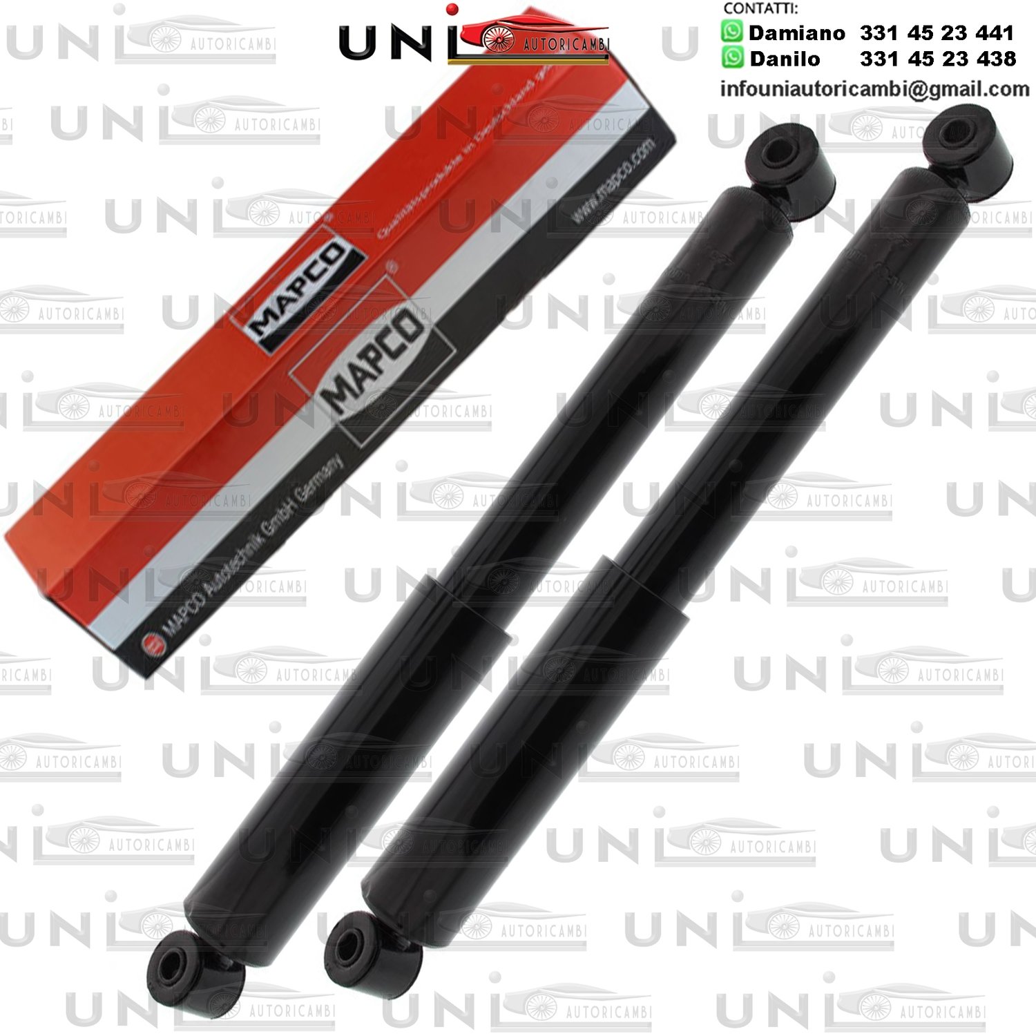 2 Ammortizzatori Posteriori Rinforzati a Gas Chevrolet Matiz