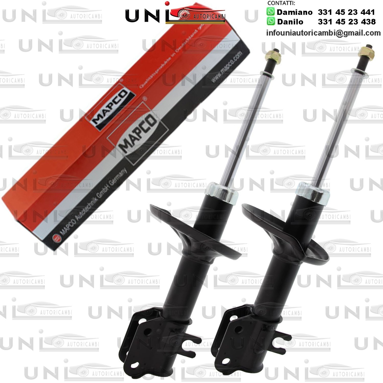 ​2 Ammortizzatori Anteriori Rinforzati a Gas Chevrolet Matiz