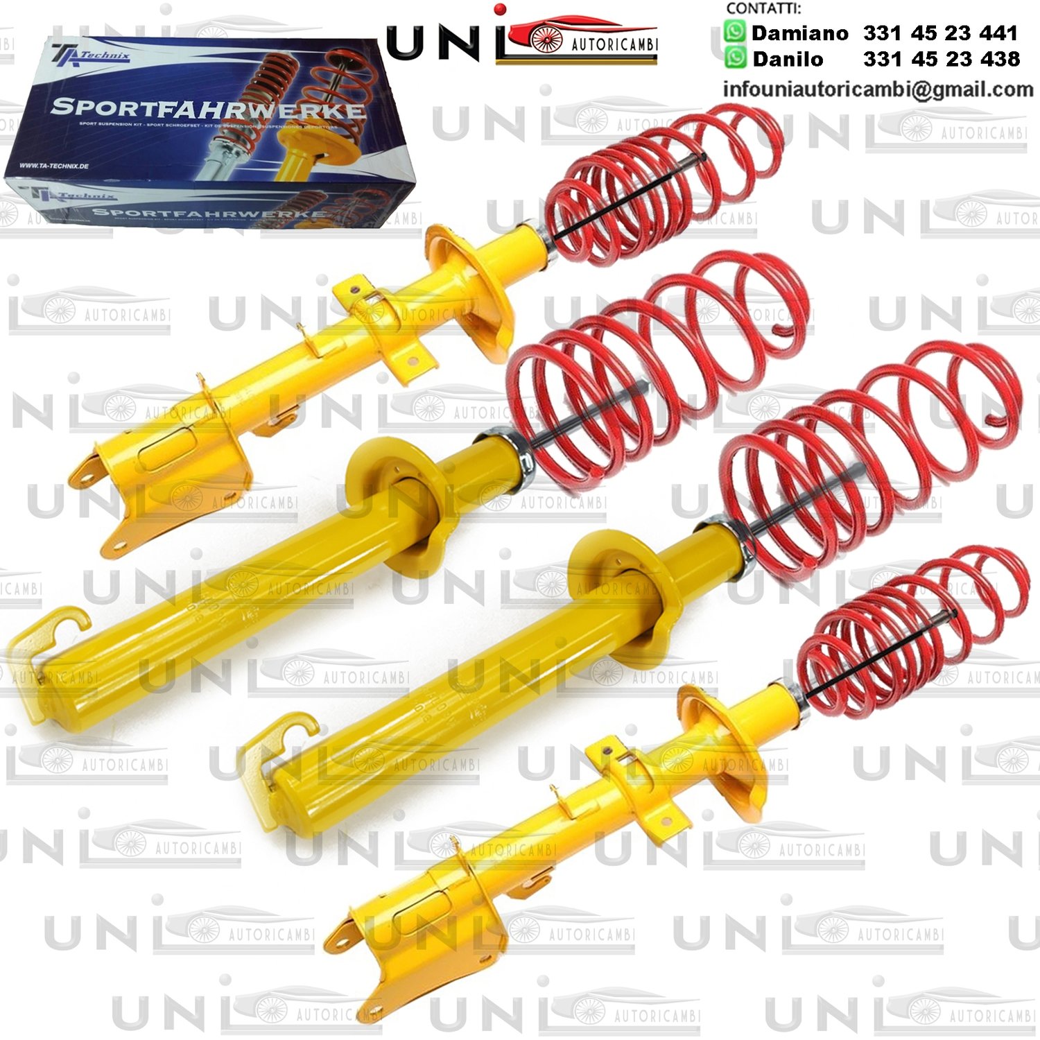 Kit Assetto Sportivo Fisso Tatechnix Alfa Romeo 156 Berlina (932) da 1997 a 2005