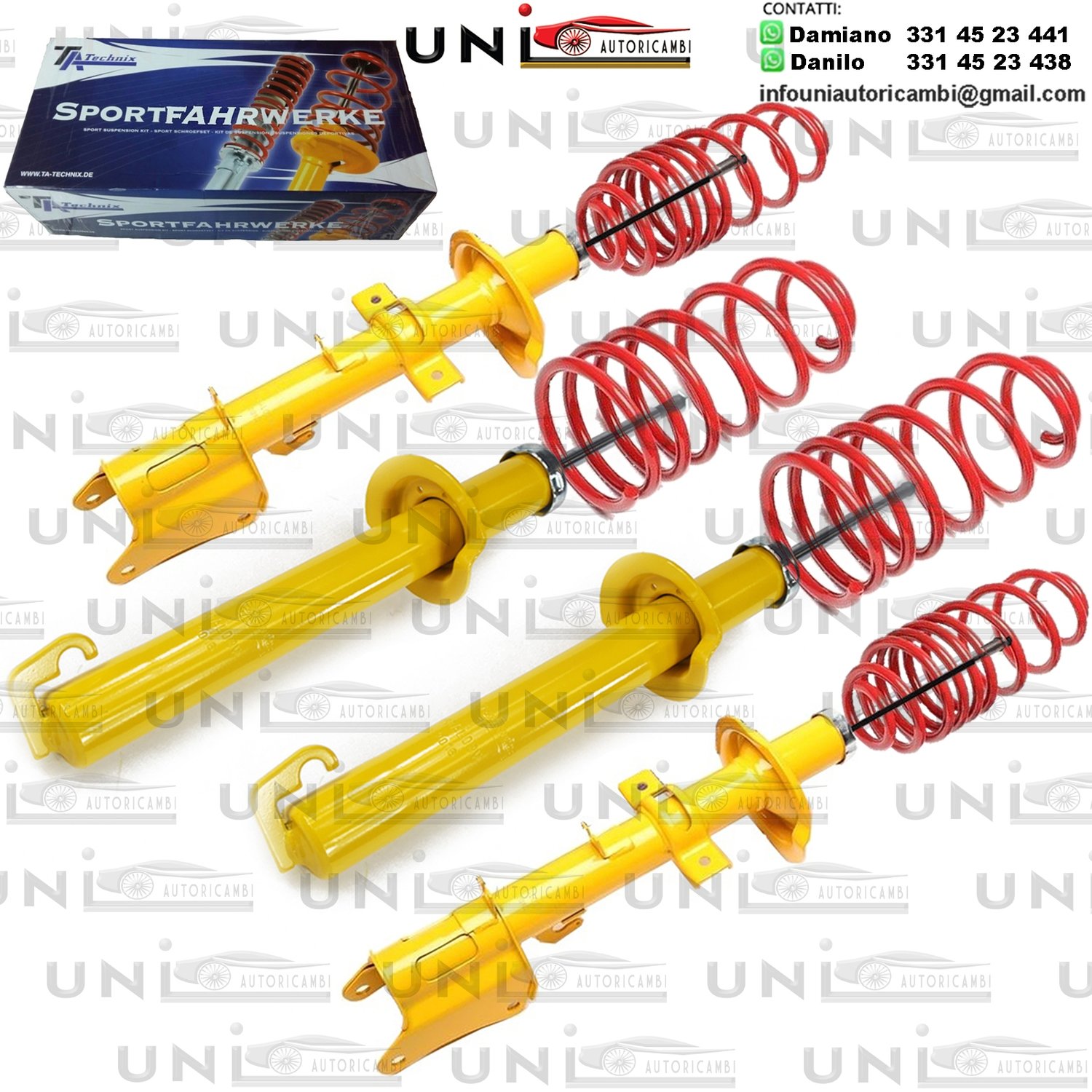 Kit Assetto Sportivo Fisso Tatechnix Alfa Romeo 156 Berlina  (932) da 10.1997 a 2005