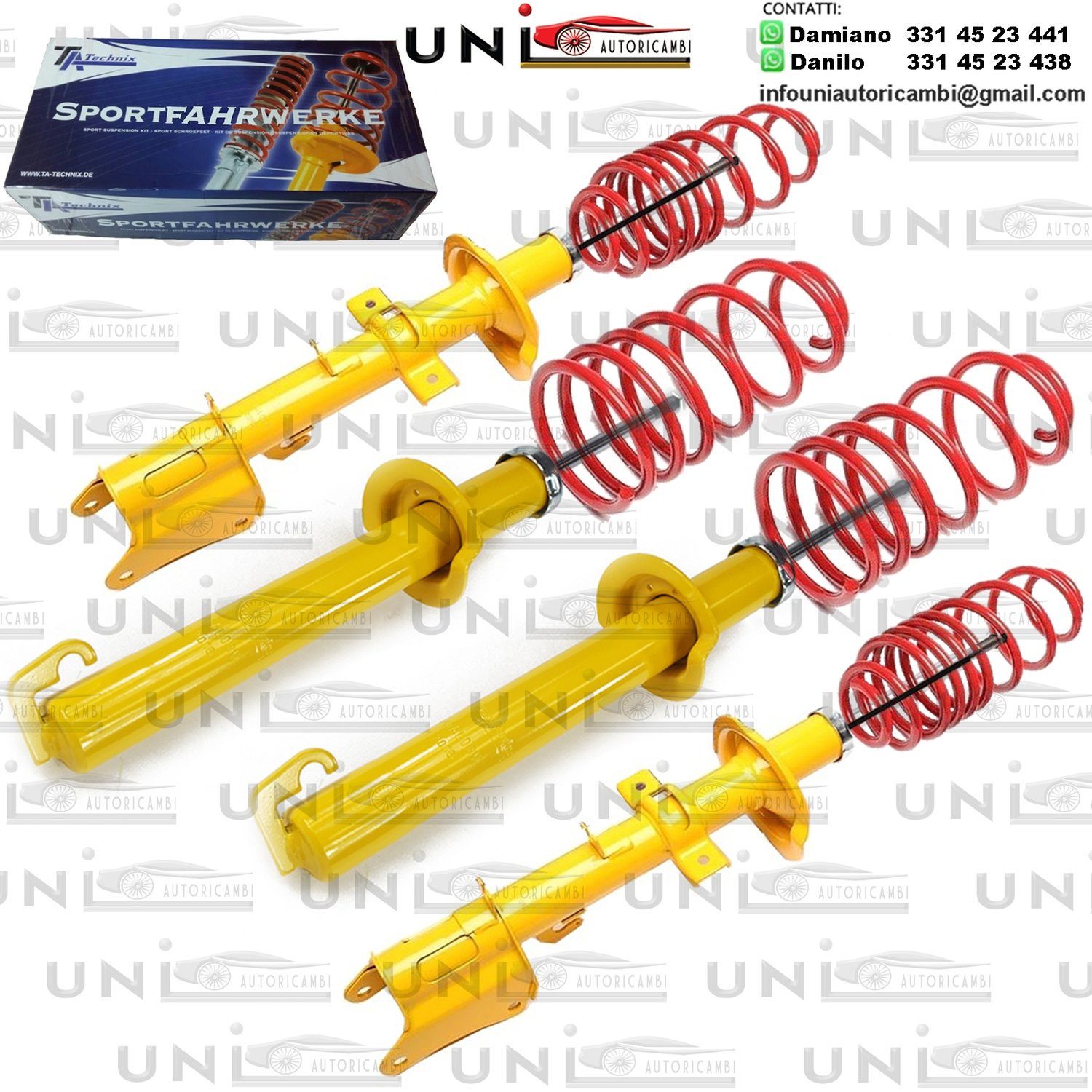 Kit Assetto Sportivo Fisso Tatechnix Alfa Romeo 156 Berlina (932) da 1997 a 2005