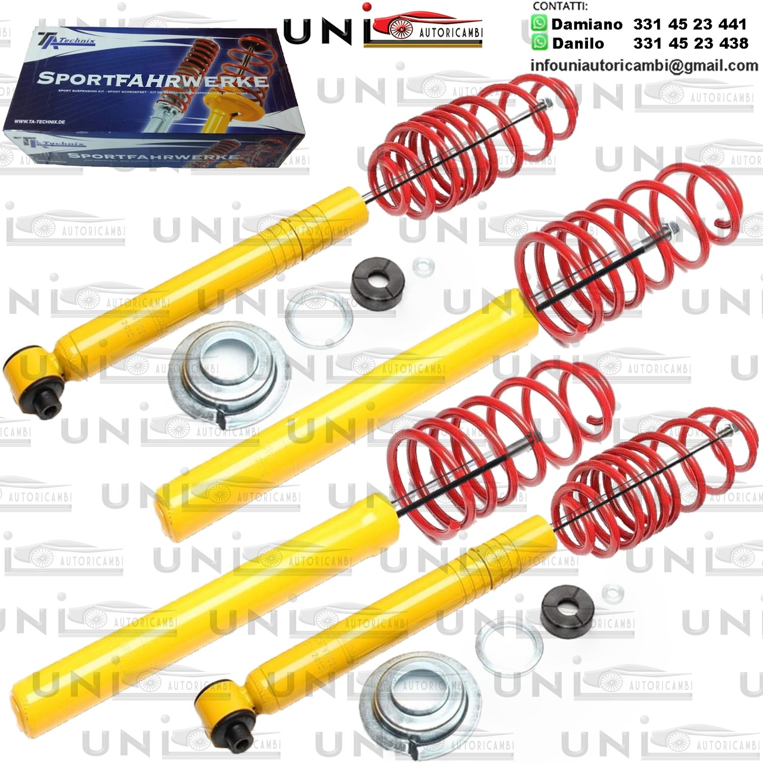 Kit Assetto Sportivo Fisso Tatechnix Audi 50 (86) da 1974 a 1978