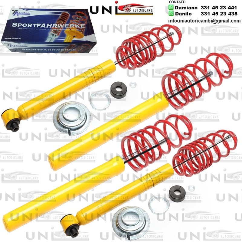 Kit Assetto Sportivo Fisso Tatechnix Audi 80 Berlina + Coupe (81, 85) da 1979 a 1988