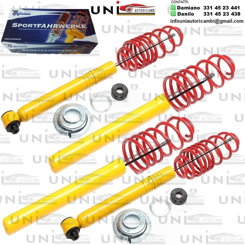 Kit Assetto Sportivo Fisso Tatechnix Audi 80 Berlina + Coupe (81, 85) da 1979 a 1988