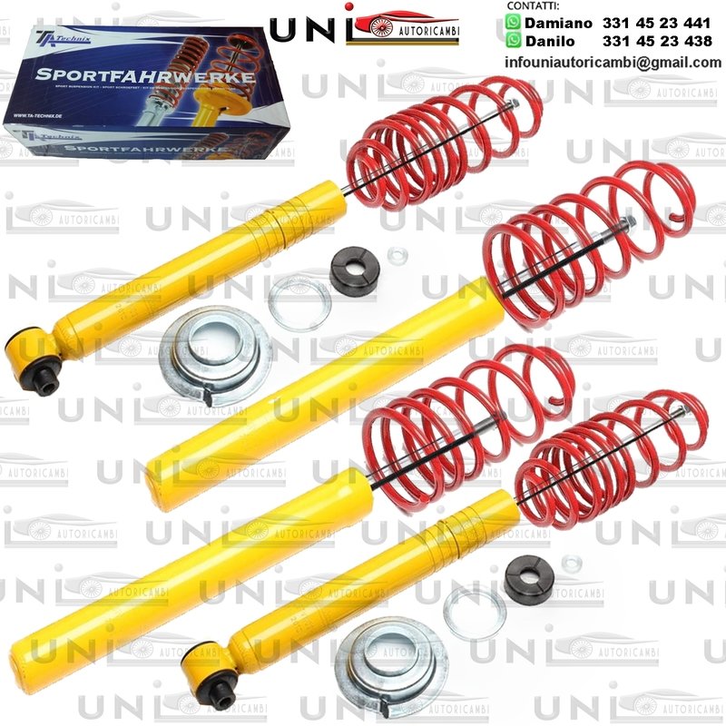 Kit Assetto Sportivo Fisso Tatechnix Audi 80+90 Berlina + Coupe (81, 85) da 1979 a 1988