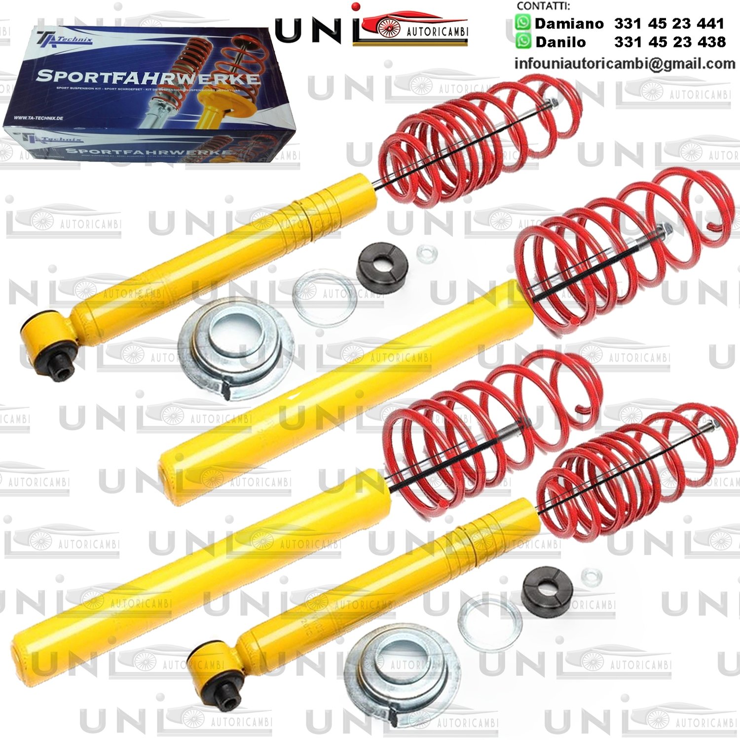 Kit Assetto Sportivo Fisso Tatechnix Audi 80 Berlina (89) da 1986 a 1991