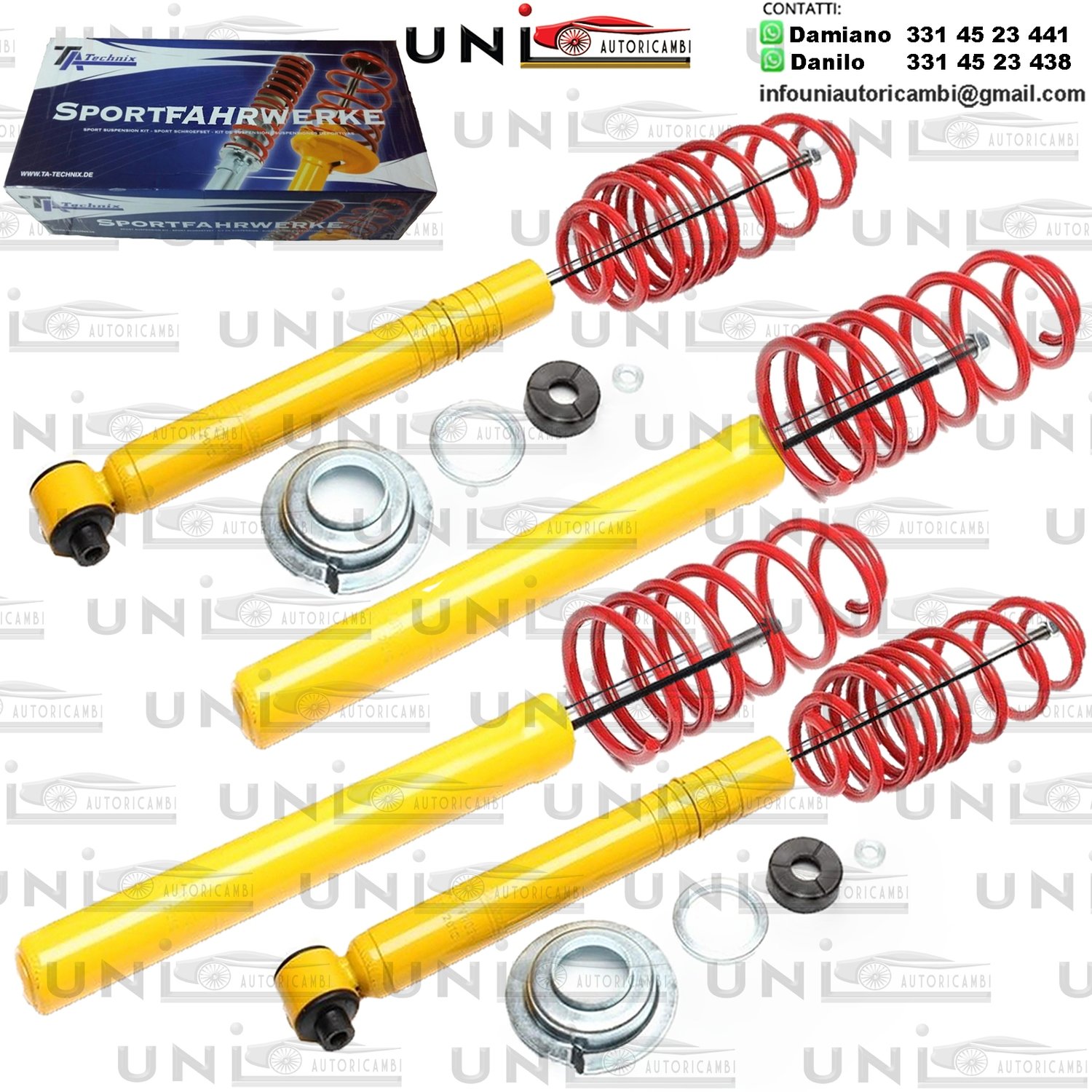 Kit Assetto Sportivo Fisso Tatechnix Audi 90 Berlina (89) da 1987 a 1991