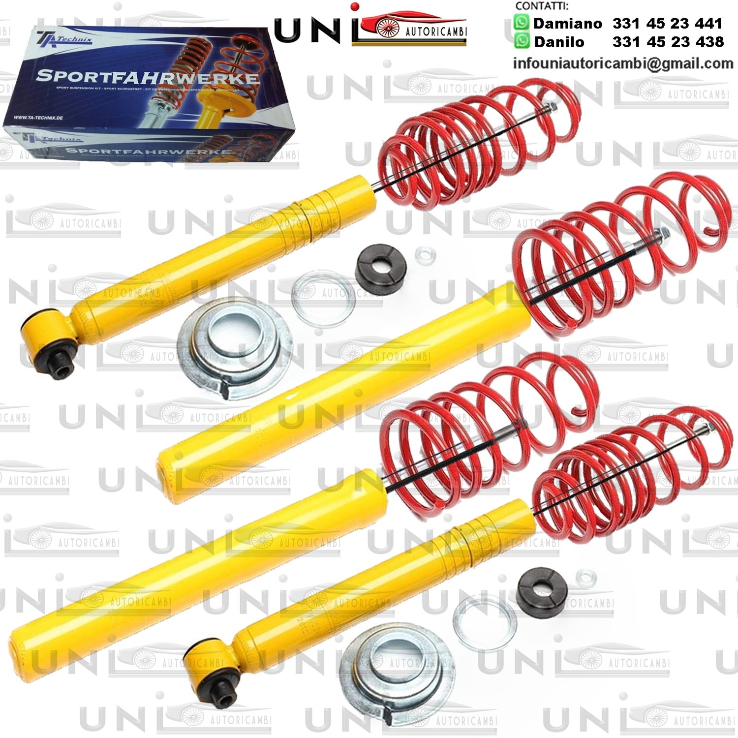 Kit Assetto Sportivo Fisso Tatechnix Audi 90 Berlina (89) da 1987 a 1991
