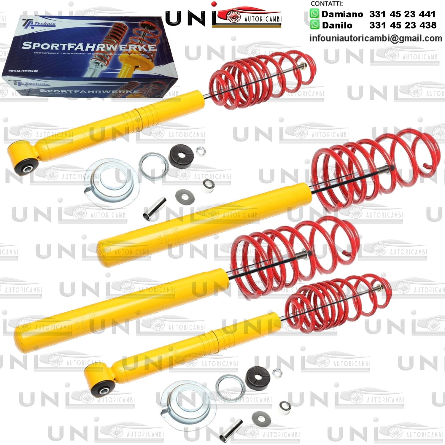 Kit Assetto Sportivo Fisso Tatechnix Audi Cabriolet (89) da 1991 a 2000
