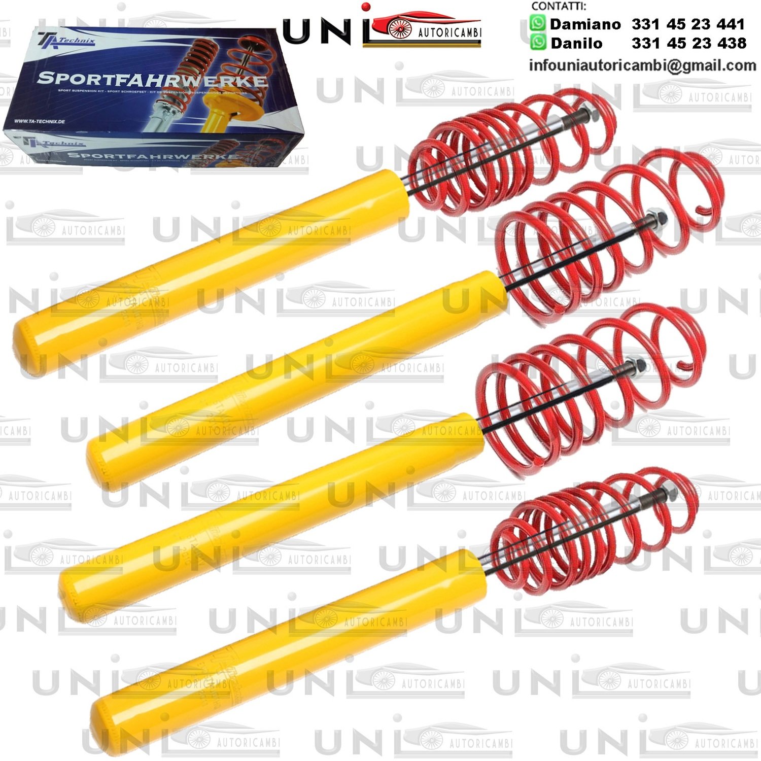 Kit Assetto Sportivo Fisso Tatechnix Audi Coupe Quattro (89) da 1988 a 1996