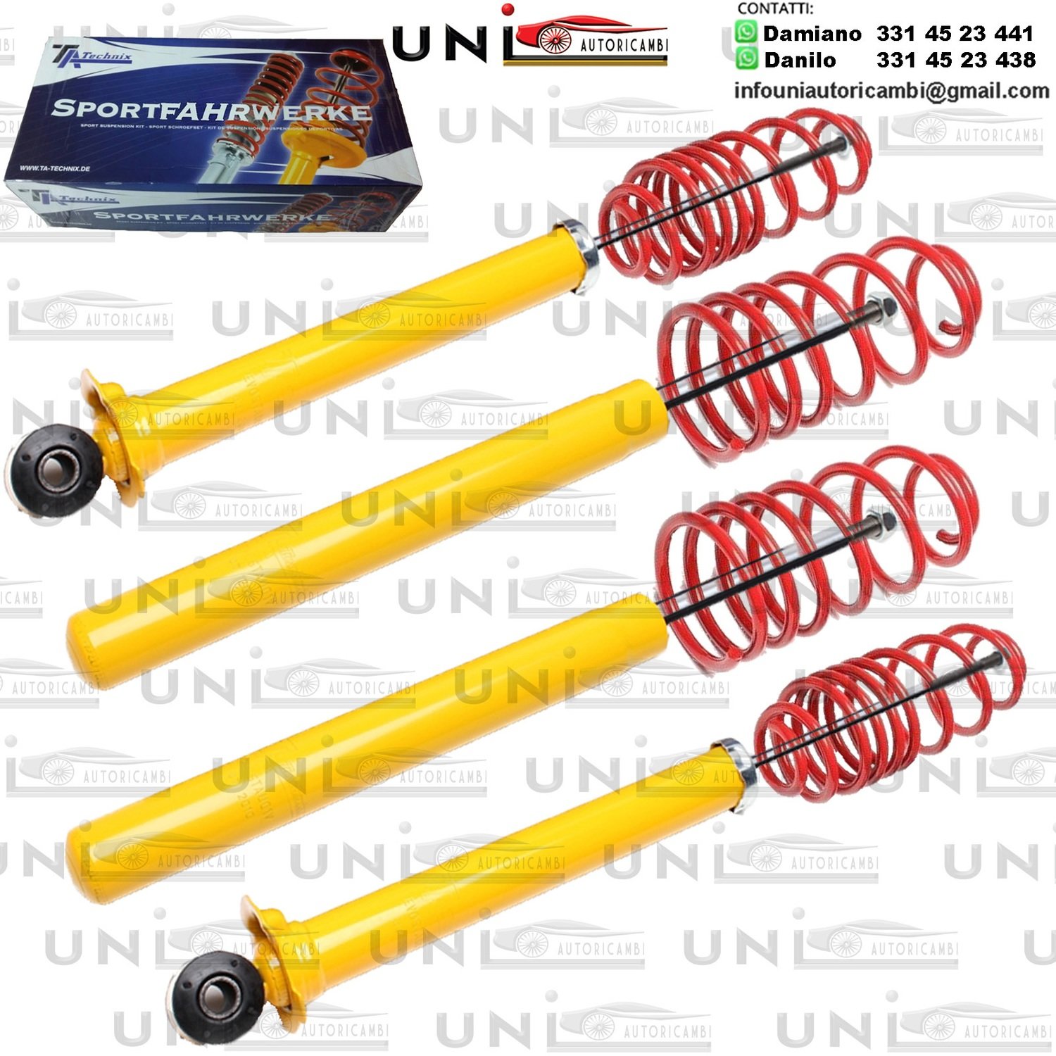 Kit Assetto Sportivo Fisso Tatechnix Audi 80 Saloon (B4) da 1991 a 1994