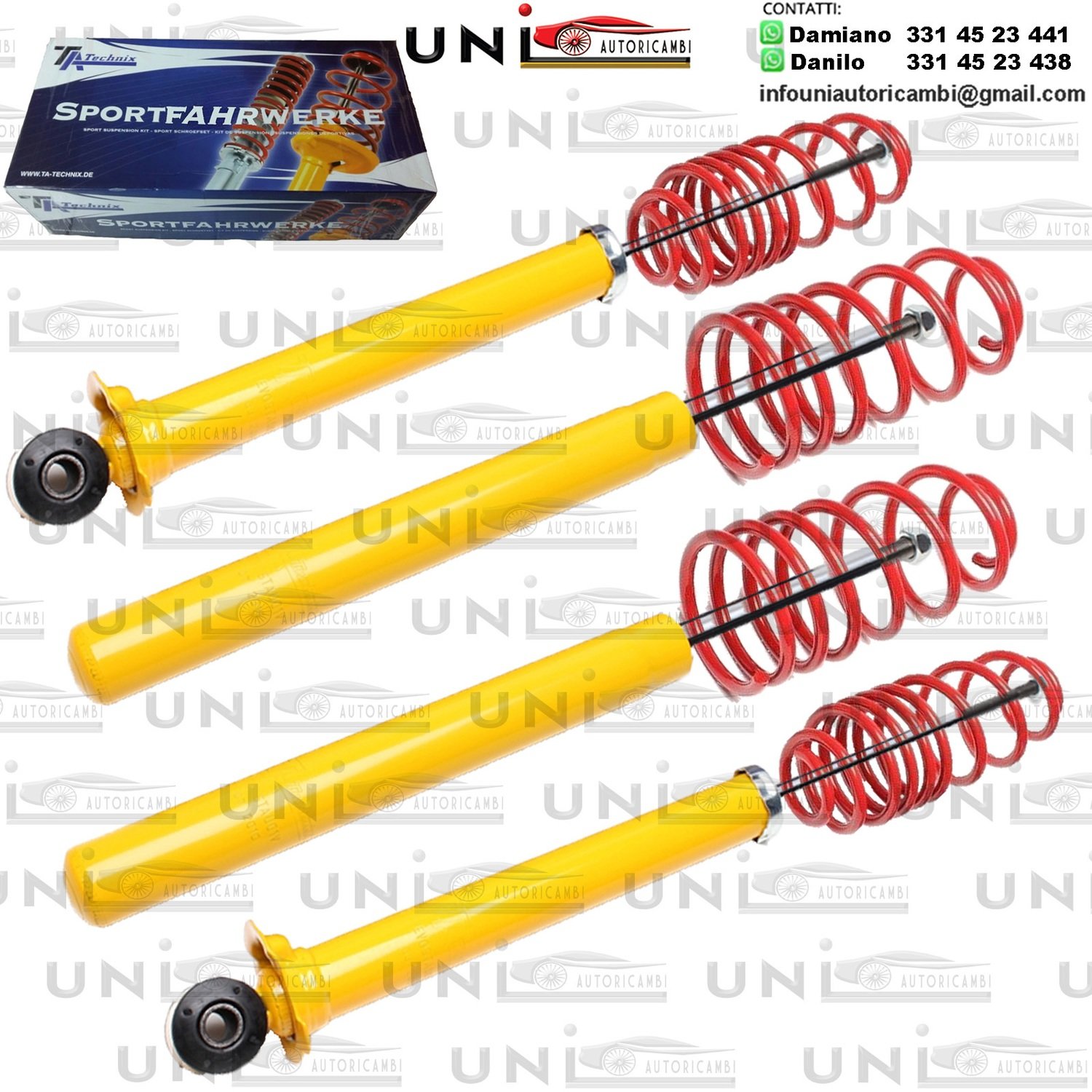 Kit Assetto Sportivo Fisso Tatechnix Audi 80 Saloon (B4) da 1991 a 1994