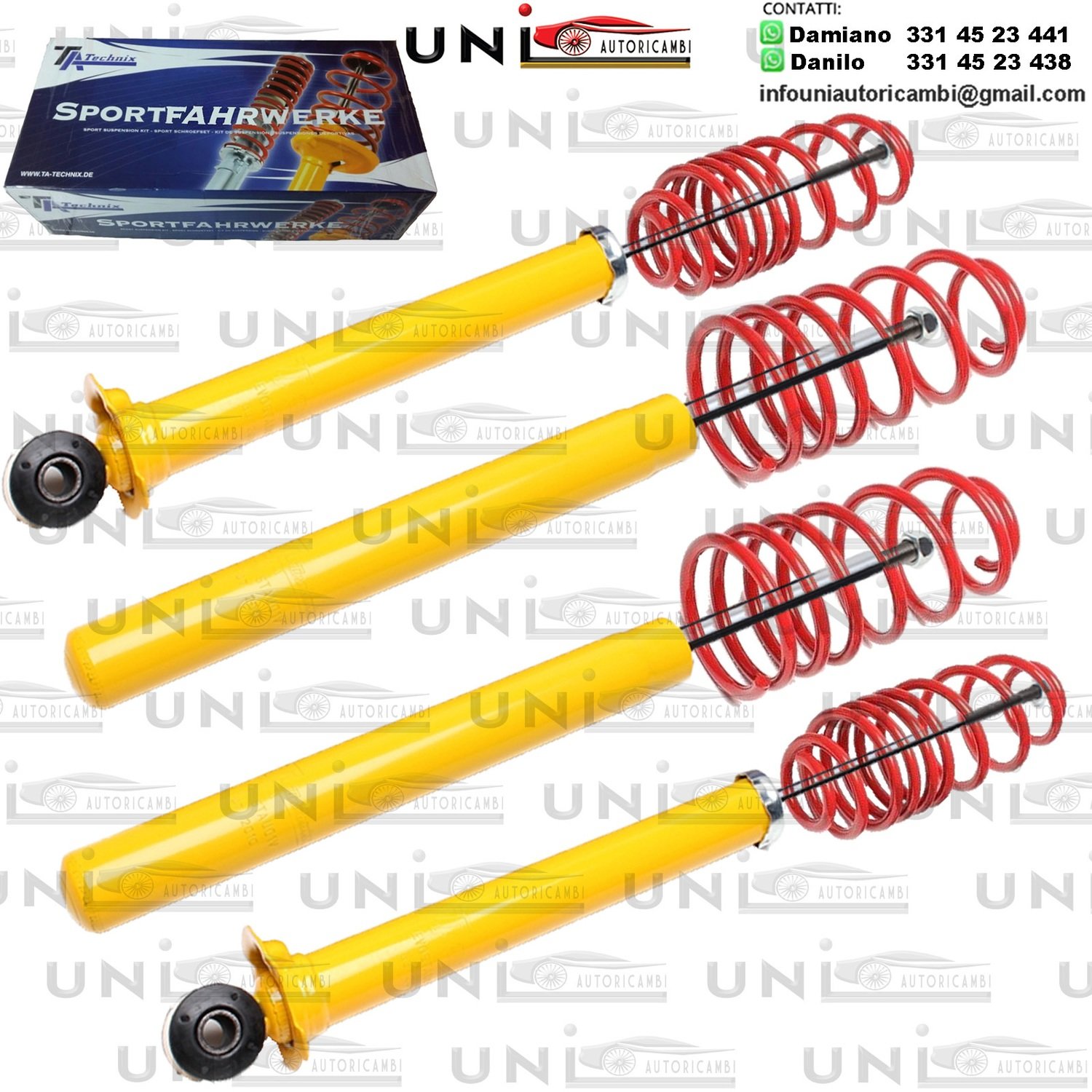 Kit Assetto Sportivo Fisso Tatechnix Audi 80 Berlina (B4) da 1991 a 1994