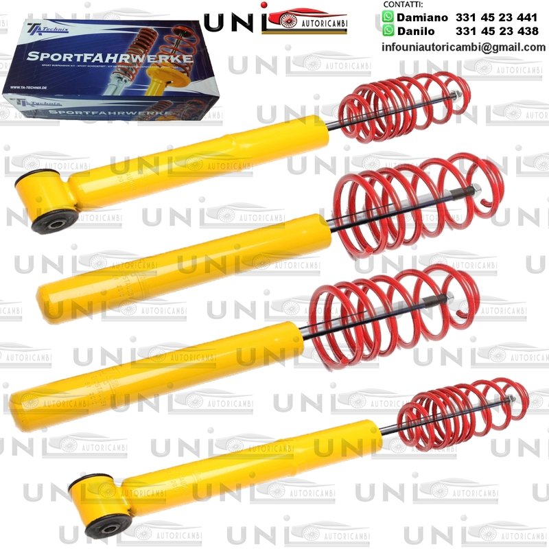 Kit Assetto Sportivo Fisso Tatechnix Audi 100 Berlina + Avant (44) da 1982 a 1991