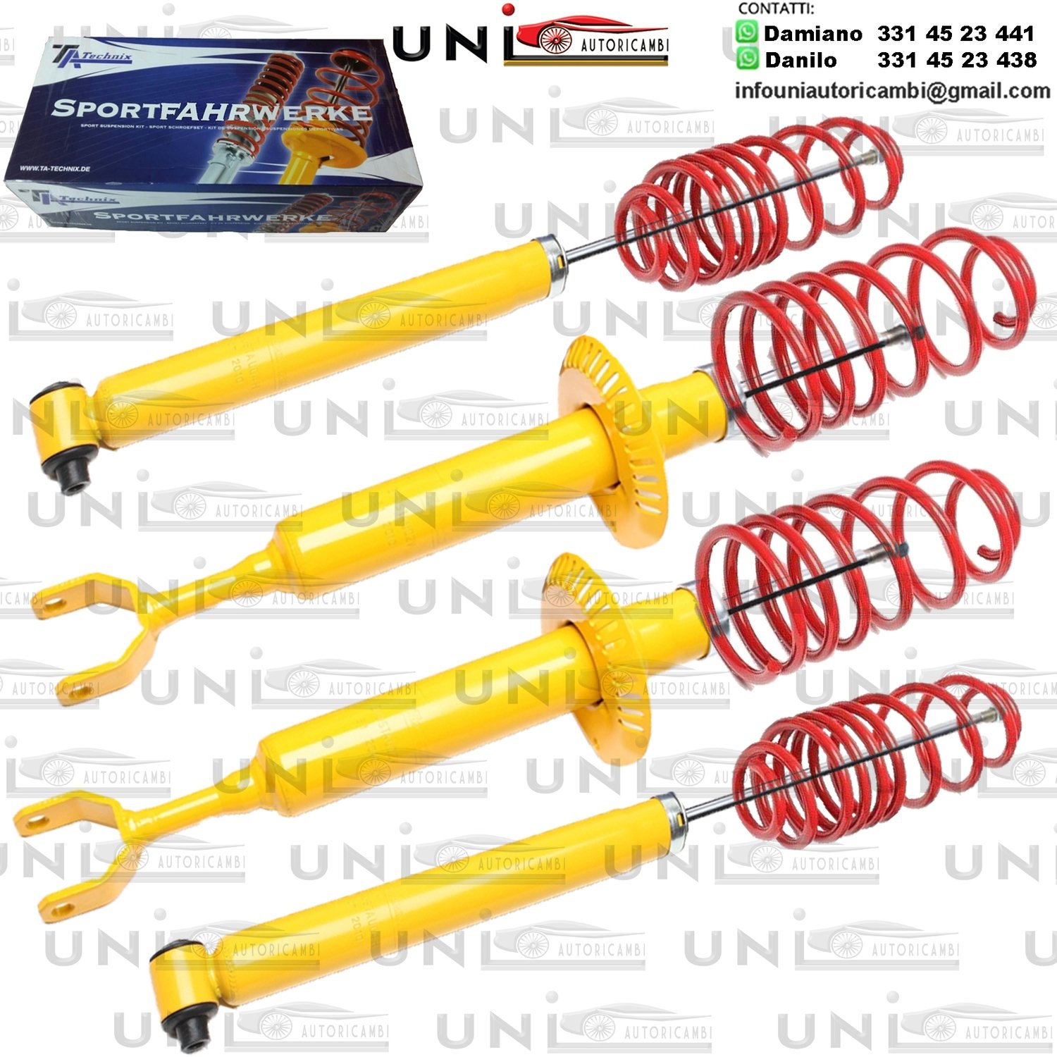 Kit Assetto Sportivo Fisso Tatechnix Audi A6 Saloon (4B-C5) da 1997 a 2005