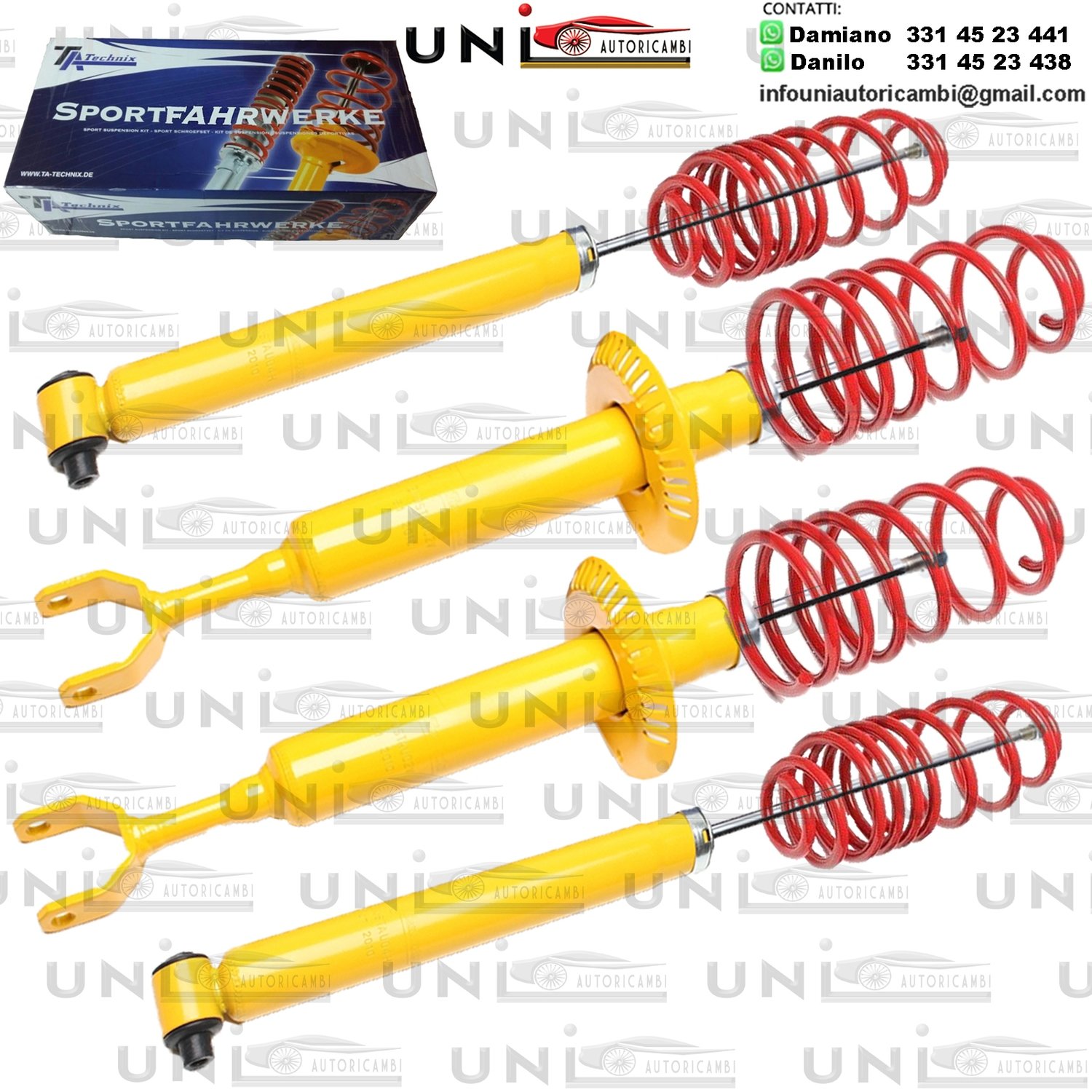 Kit Assetto Sportivo Fisso Tatechnix Audi TT Coupe + Roadster (8N) da 1998 a 2006