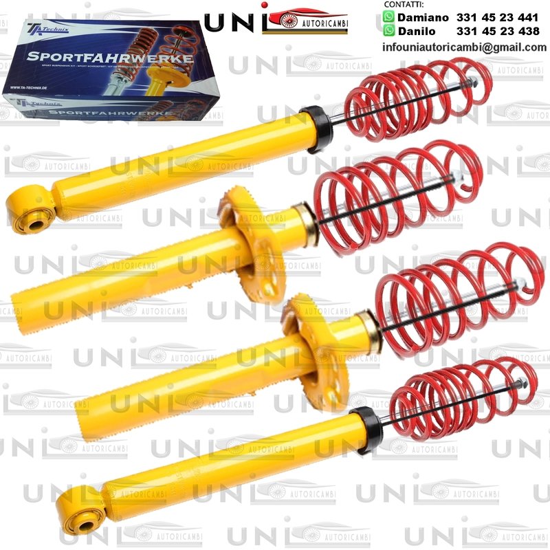 Kit Assetto Sportivo Fisso Tatechnix Audi A3 Berlina (8P) da 2003 a 2012