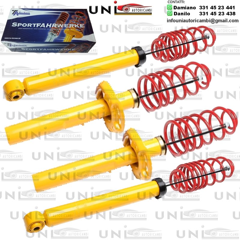 Kit Assetto Sportivo Fisso Tatechnix Audi A3 Berlina (8P) da 2003 a 2012
