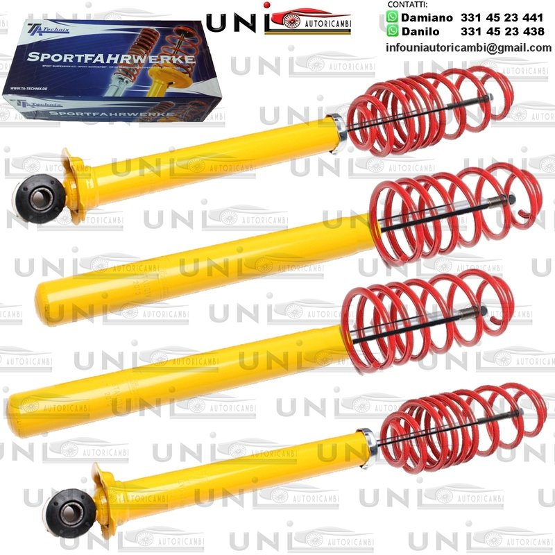 Kit Assetto Sportivo Fisso Tatechnix Audi 80 Berlina (B4, 8C) da 1991 a 1994