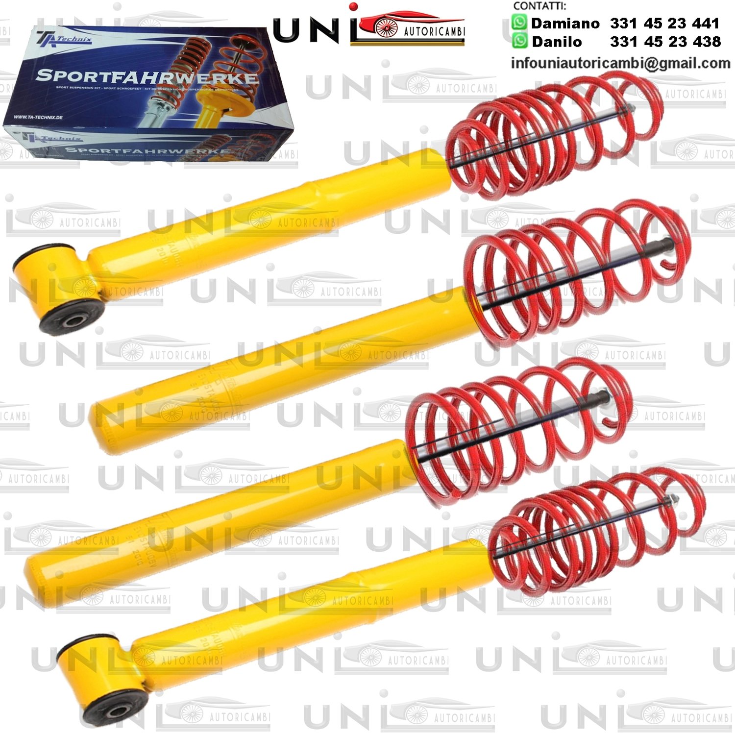 Kit Assetto Sportivo Fisso Tatechnix Audi 200 Quattro Berlina + Avant (44) da 1988 a 1990