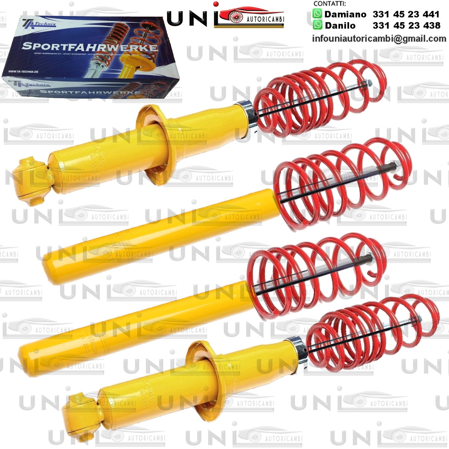 Kit Assetto Sportivo Fisso Tatechnix Audi 100 Quattro Berlina (4A-C4) da 1990 a 1994