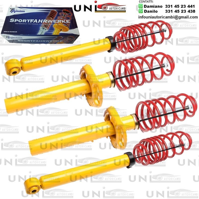 Kit Assetto Sportivo Fisso Tatechnix Audi A3 Berlina (8P) da 2003 a 2013