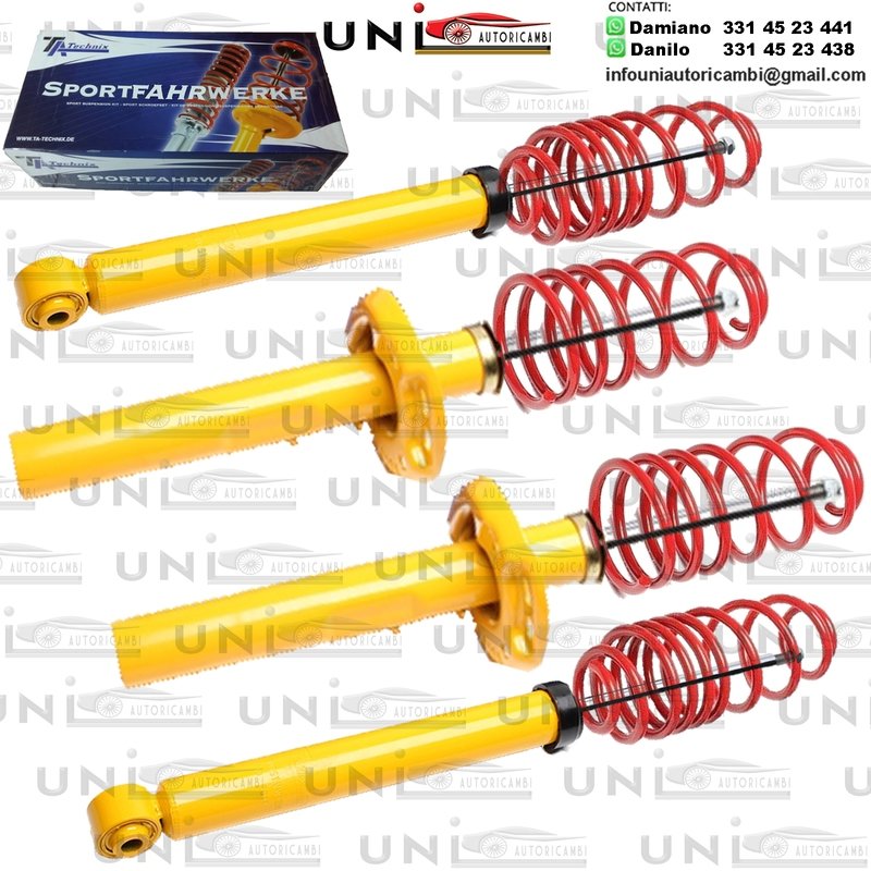 Kit Assetto Sportivo Fisso Tatechnix Audi A3 Berlina + Sportback (8P) da 2003 a 2013