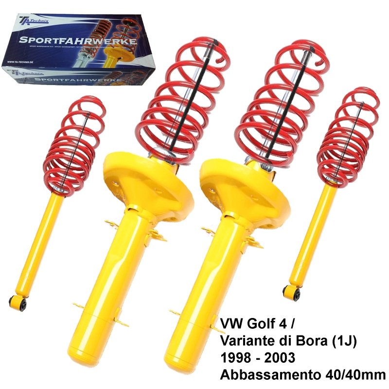 Kit Assetto Sportivo Fisso Tatechnix VW Golf 4 / Bora Variant (1J) da 12.1998 a 11.2003