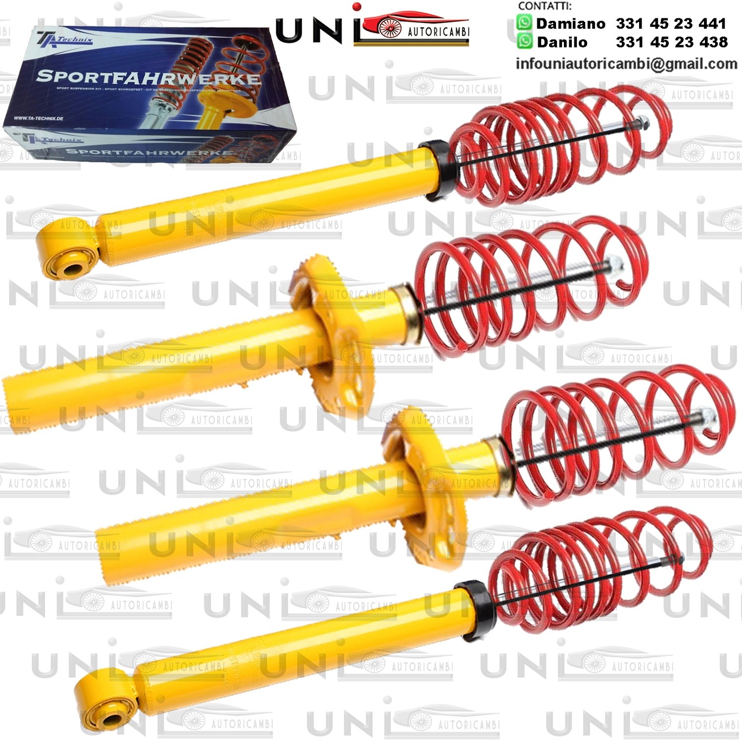 Kit Assetto Sportivo Fisso Tatechnix Audi A3 Sportback (8P) da 2004 a 2013