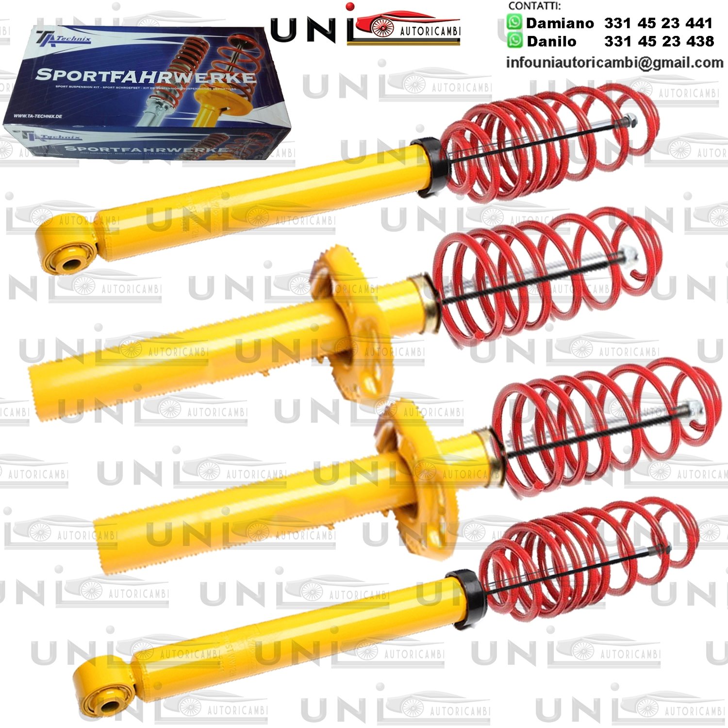 Kit Assetto Sportivo Fisso Tatechnix Audi A3 Sportback (8P) da 2004 a 2013