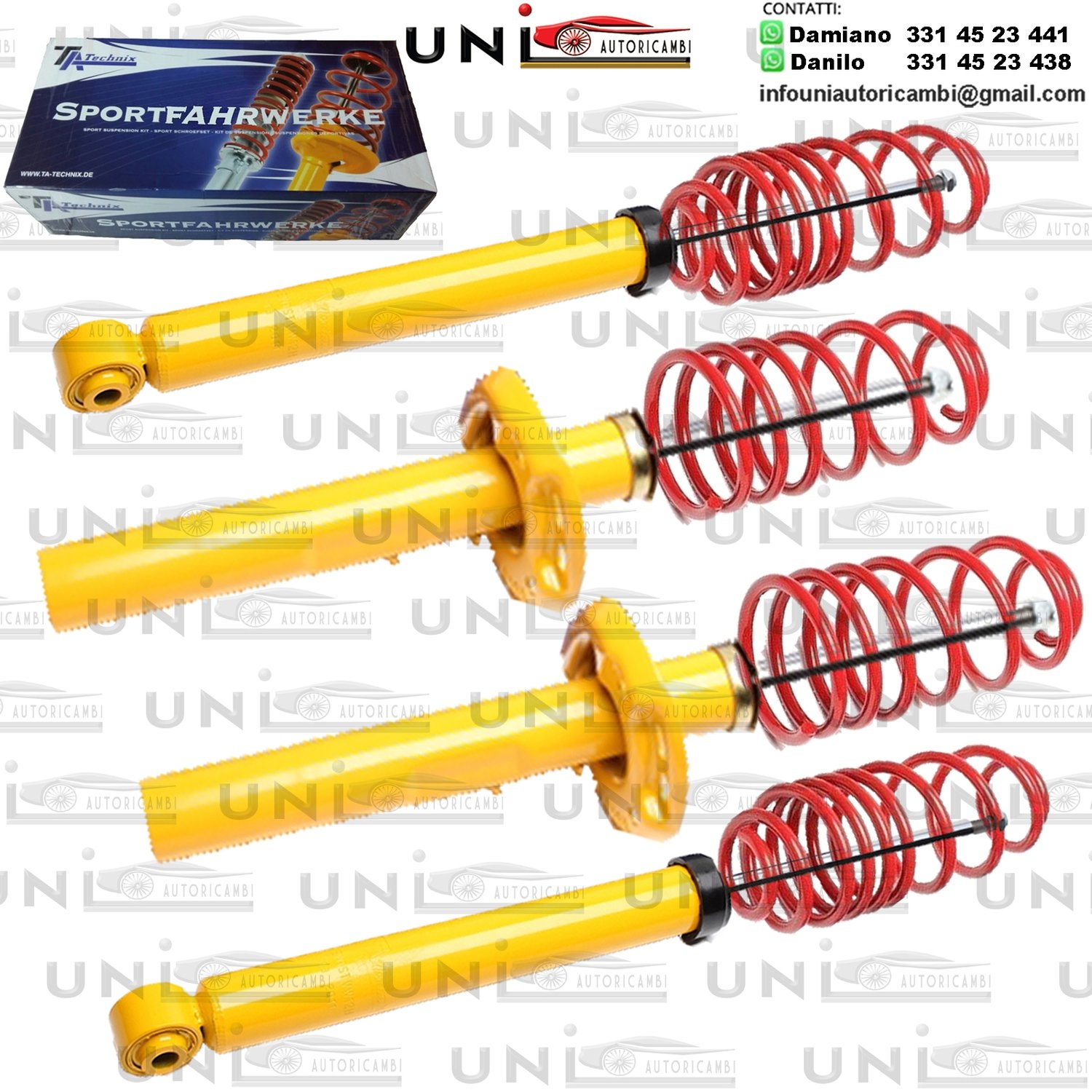 Kit Assetto Sportivo Fisso Tatechnix Audi A3 Sportback (8P) da 2004 a 2013