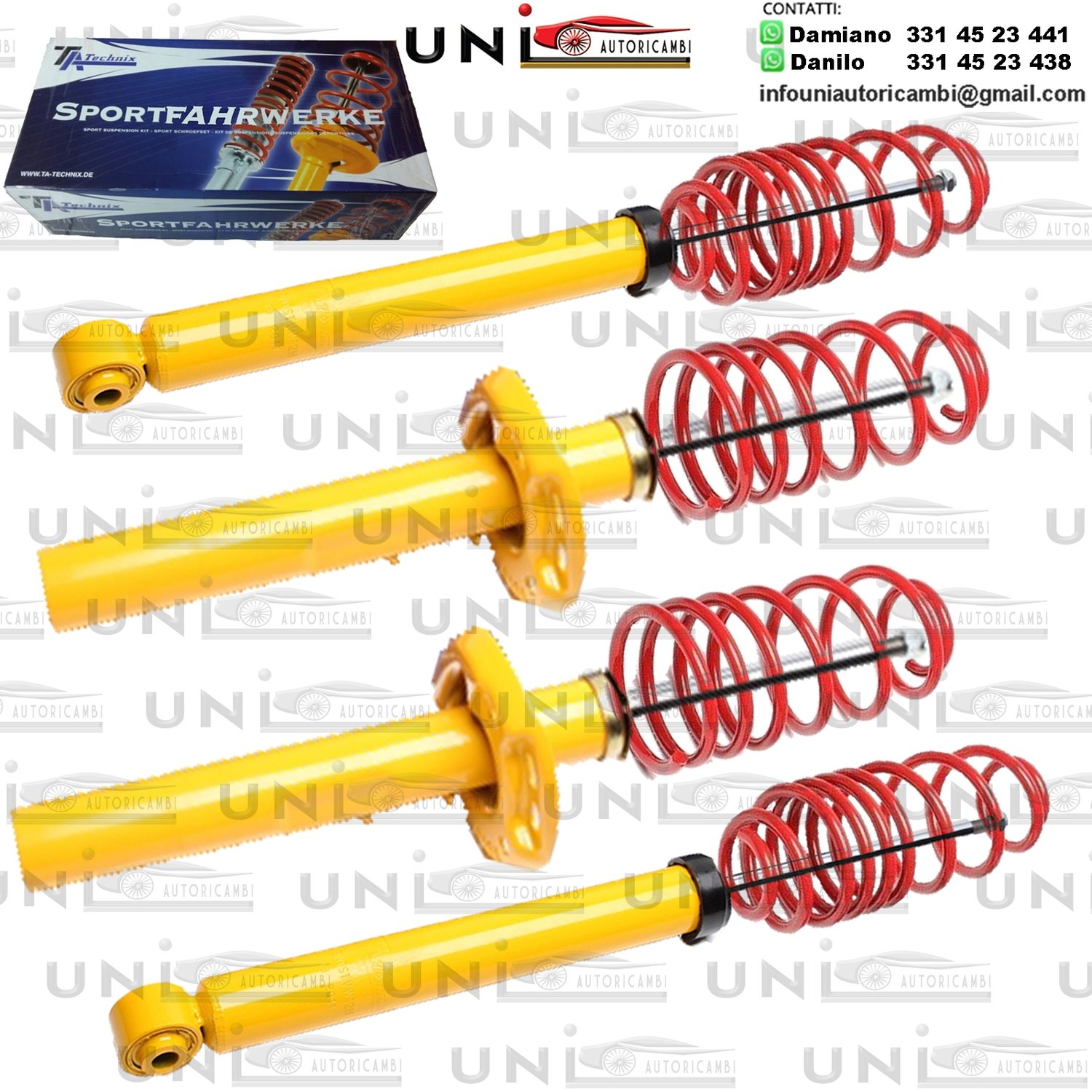 Kit Assetto Sportivo Fisso Tatechnix Audi A3 Sportback (8P) da 2004 a 2013