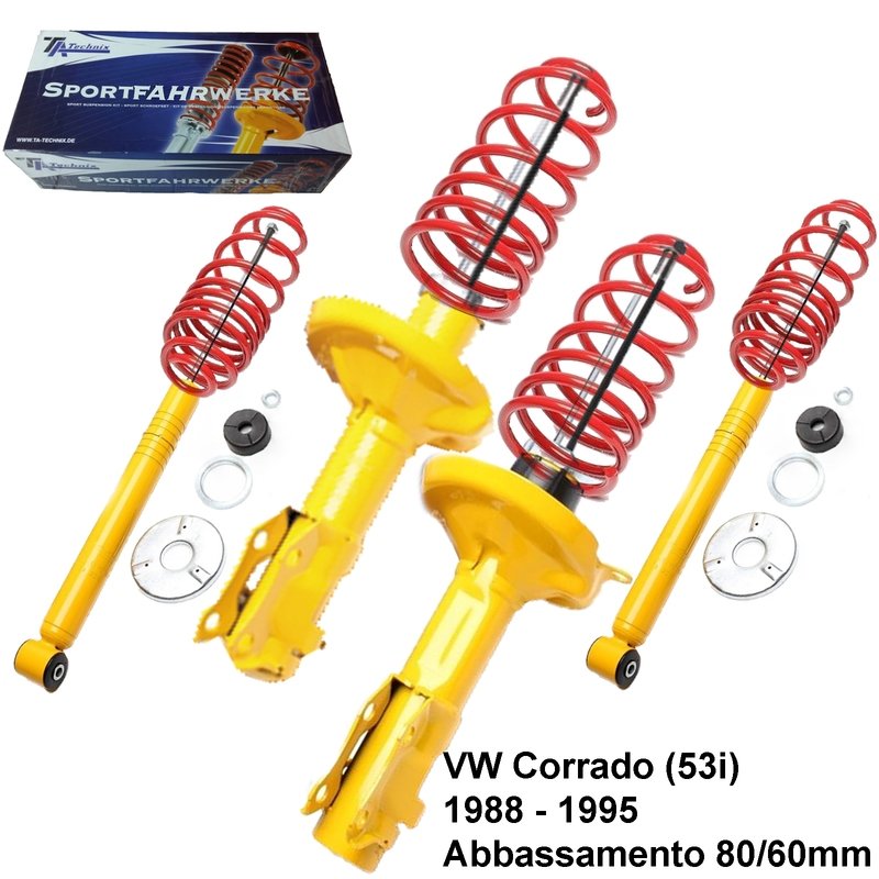 Kit Assetto Sportivo Fisso Tatechnix VW Corrado (53i) da 10.1988 a 07.1995