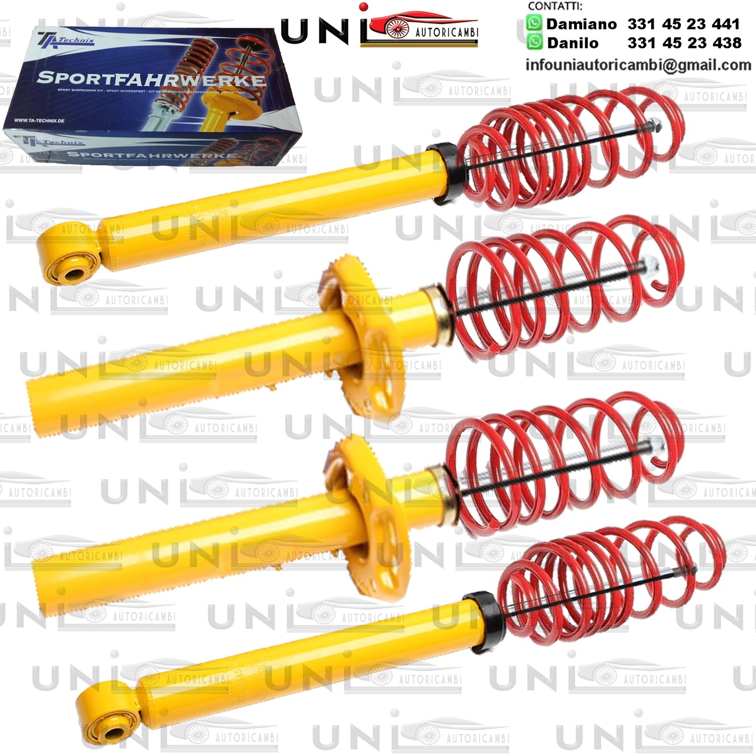 Kit Assetto Sportivo Fisso Tatechnix Audi A3 Sportback (8P) da 2004 a 2013