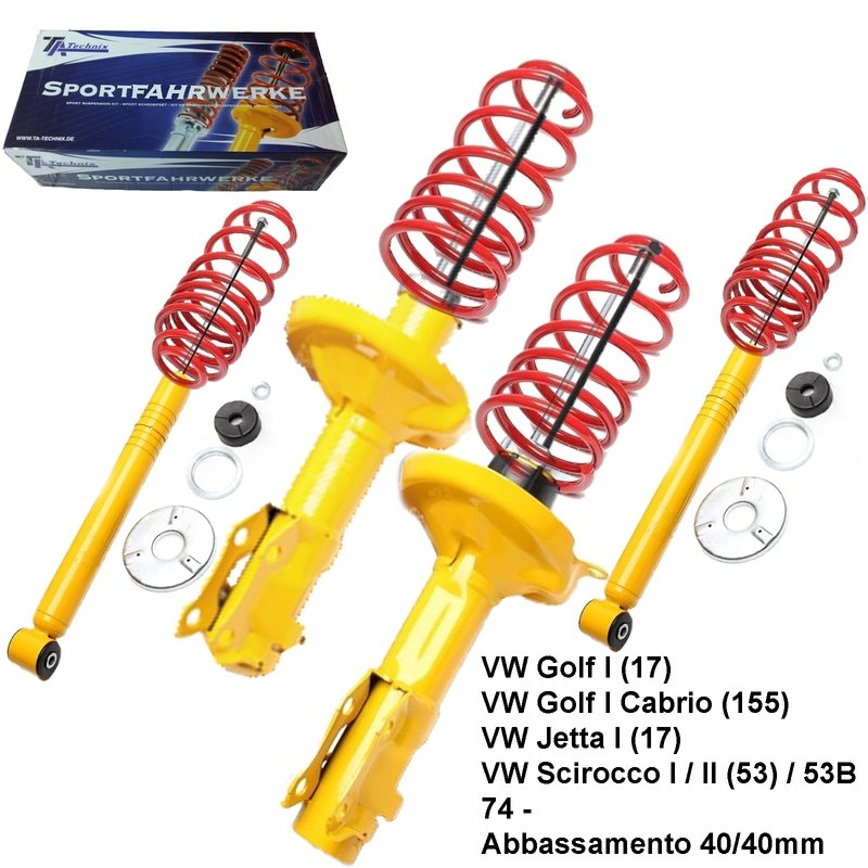 Kit Assetto Sportivo Fisso Tatechnix VW Golf I (17) da 1974 -