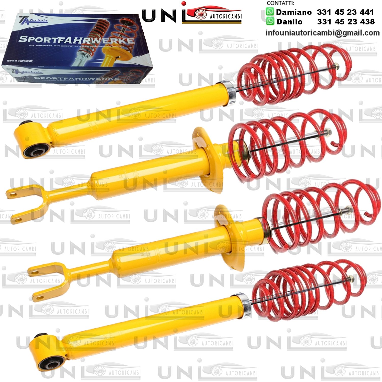 Kit Assetto Sportivo Fisso Tatechnix Audi A4 Avant (8E-B6+B7) da 2000 a 2008