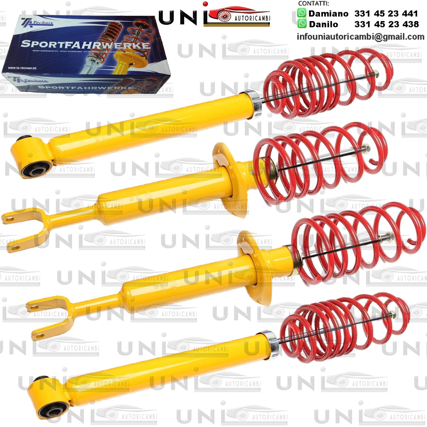 Kit Assetto Sportivo Fisso Tatechnix Audi A4 Avant (8E-B6+B7) da 2000 a 2008