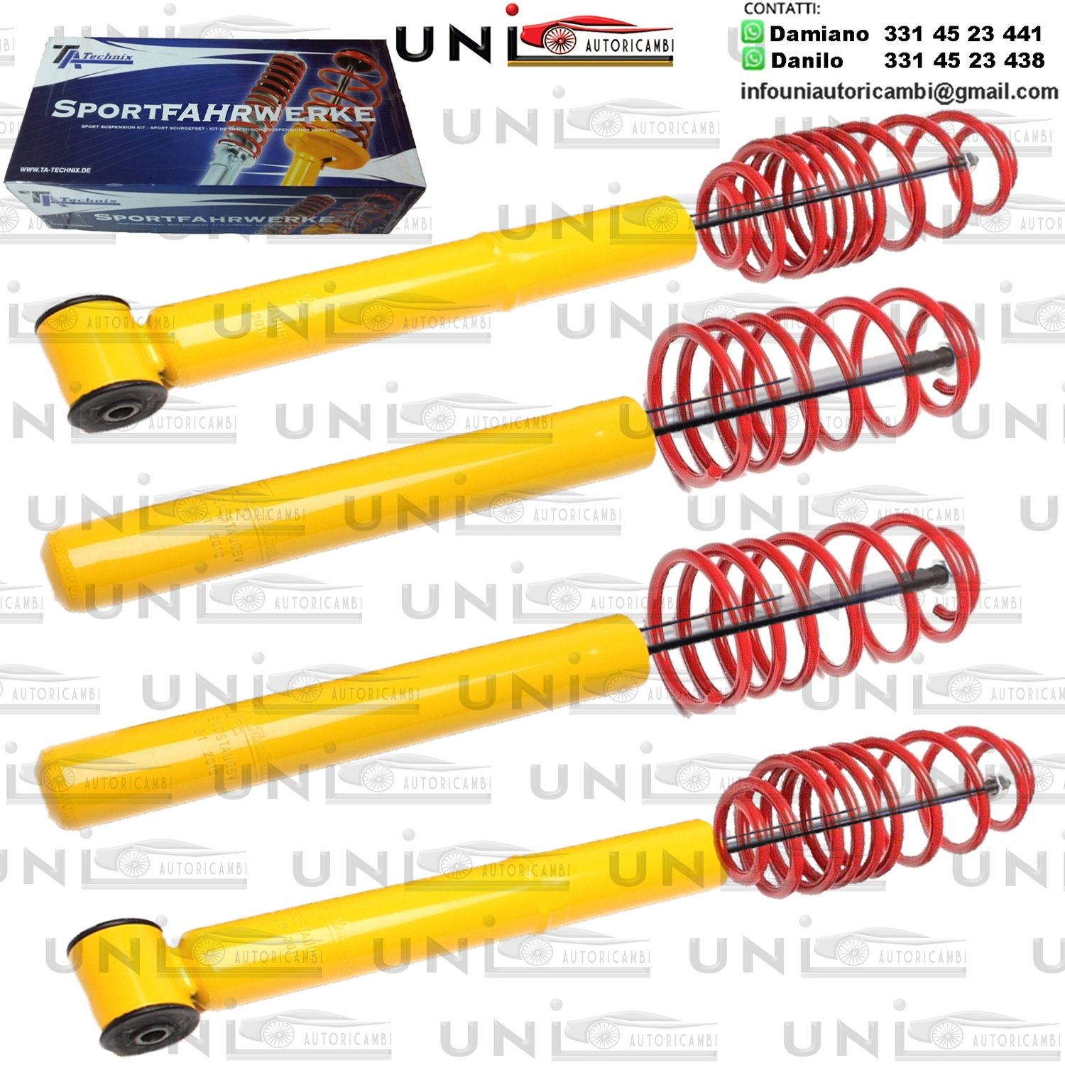 Kit Assetto Sportivo Fisso Tatechnix Audi A6 Berlina (4A-C4) da 1994 a 1997