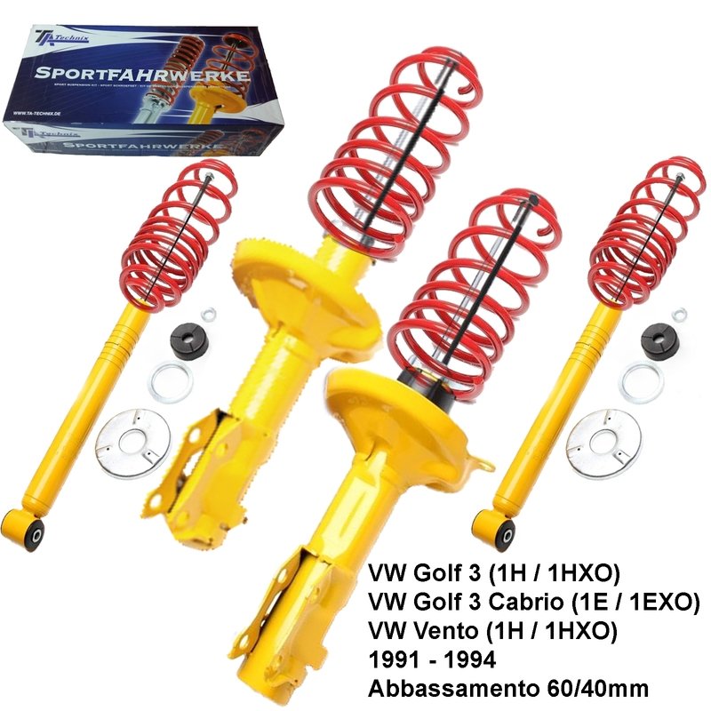 Kit Assetto Sportivo Fisso Tatechnix VW Golf 3 (1H / 1HXO) da 10.1991 a 09.1994