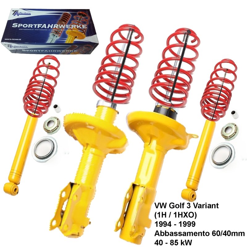 Kit Assetto Sportivo Fisso Tatechnix VW Golf lll Variant (1H / 1HXO) da 09.1994 a 1999