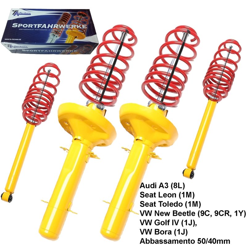 Kit Assetto Sportivo Fisso Tatechnix Audi A3 (8L) da 1996 a 2003