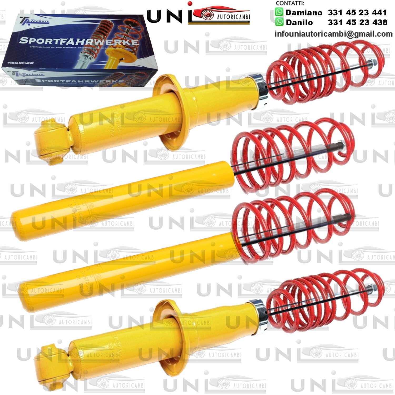 Kit Assetto Sportivo Fisso Tatechnix Audi V8 (D11) da 1988 a 1994