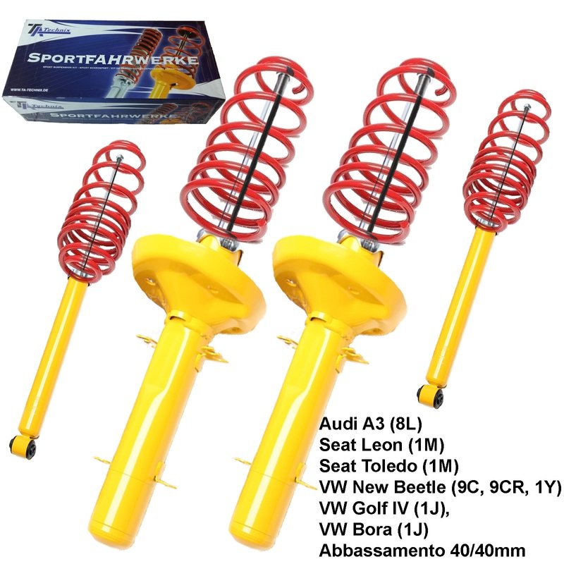 Kit Assetto Sportivo Fisso Tatechnix Audi A3 (8L) da 1996 a 2003