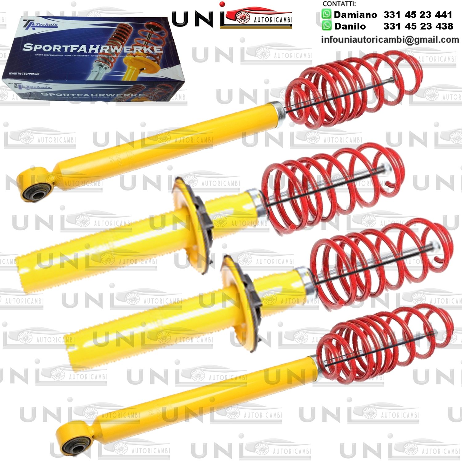 Kit Assetto Sportivo Fisso Tatechnix Audi A5 Coupe (8T-B8) da 2007 a 2017